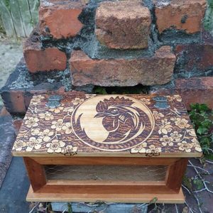 Products: Wooden Egg Box - Burnt Offerings