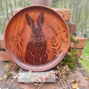 Large Rabbit Platter - Burnt Offerings