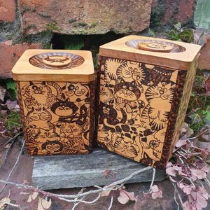 Two Vintage Cat Containers - Burnt Offerings