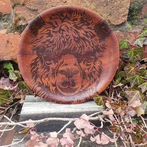 Mahogany Llama Plate - Burnt Offerings