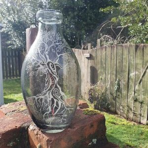 Products: Smokey Grey Tree Vase - Burnt Offerings