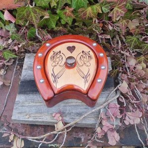 Vintage Horseshoe Box - Burnt Offerings