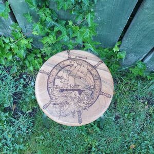 Vintage Ship Stool - Burnt Offerings