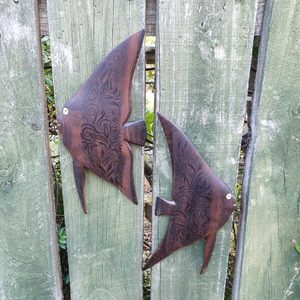 Two Wooden Fish - Burnt Offerings