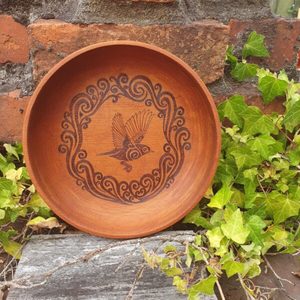 Wax Eye Shallow Bowl - Burnt Offerings