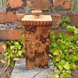 Tall Rimu Container - Burnt Offerings