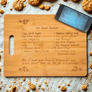 Engraved Recipe Cutting Board