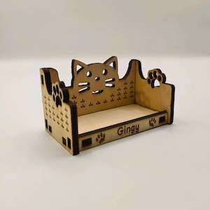 Ornaments: Emotional Support Cat Bench with Pet