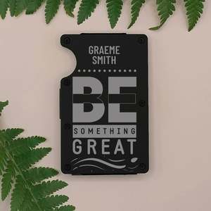 Accessories: Be Great Metal Wallet