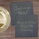 Custom Message Slate Coasters (Set of 2)