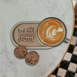 Dad Designs Wooden Coffee Tray