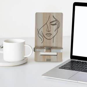 Bamboo Phone Stand for Women