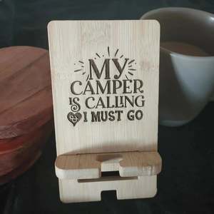 Bamboo Phone Stand for Men