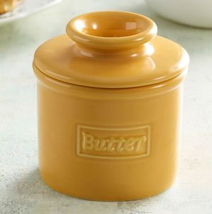 Cafe Retro Collection: Golden Yellow Cafe Retro Butter Bell Crock
