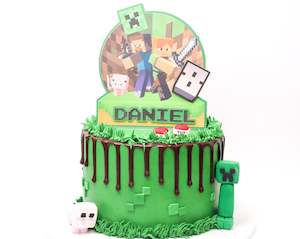 Custom Cakes: Minecraft Cake