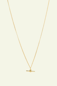 The Everyday Delicate T-bar Necklace - Gold