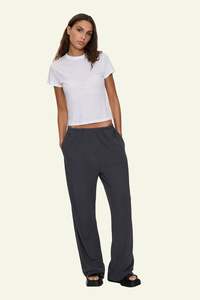 Womens Pants: Hemp Relax Pant - Ebony