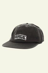 Mens Accessories: Rage Logo Cap - Black