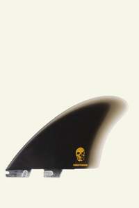 Twin Fins: FCS II Christenson Keel Pure Glass Fins - Black
