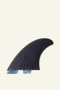 Twin Fins: FCS II Power Twin +1 Pure Glass Fins - Black