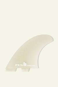 FCS II Power Twin +1 Pure Glass Fins - Clear