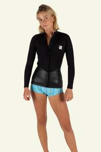 Hipshaker Front Zip Vest- Black