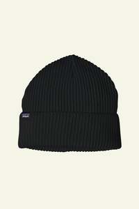 Patagonia: Fishermans Rolled Beanie - Black