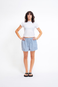 Off Service Short - Blue Stripe