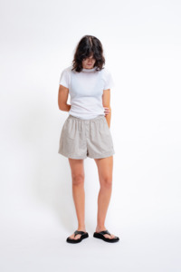 Off Service Short - Brown Stripe