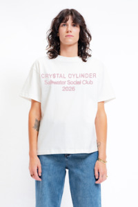 Womens Salt Water Social Club Tee - Bone Paradise Pink