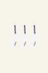 Socks: Core Socks 3 Pack - White