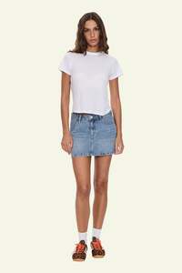 Clearance: Sophie Mid Rise Mini Skirt - Rustic Fade