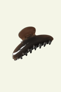 Accessories: Elle Claw Clip - Dark Roast