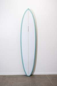 Griffin Surfboards: 7'4 Zimmer Pin XL - Spearmint Resin Tint