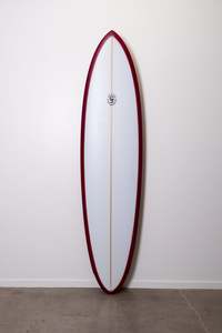 7'4 Zimmer Pin XL - Red Wine Resin Tint