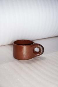 Ceramics: Mini Chubby Mug - Red Ash