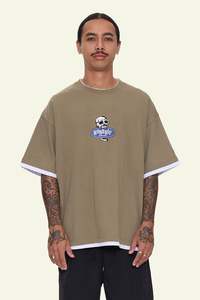 Worship: Jaws O.S Tee - Kelp