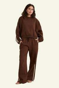 Contrast Sweatshirt - Brown