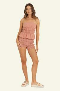 Paloma Smocked Bloomers - Red