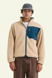Mens New Arrivals: Trail Zip Through Fleece - Sand