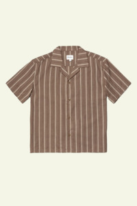 Mens New Arrivals: West Winds Stripe S.S Shirt - Earth