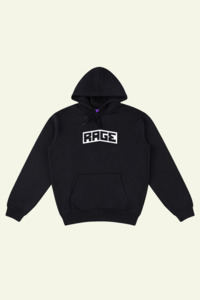Mens New Arrivals: Rage Logo Hood - Black