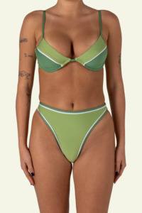Island Time Bra Cup Top - Green