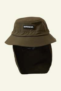 Core Nylon Surf Bucket Hat - Kelp