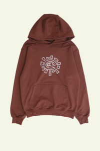 Mens Outerwear: Scribble @ Sun Hoodie - Brown