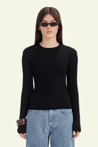 Superfine Merino Base Knit - Charcoal