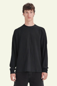 Commoners: Heavy Waffle L.S - Vintage Black