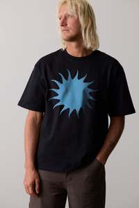 Mens Global Warmth Tee - Washed Black