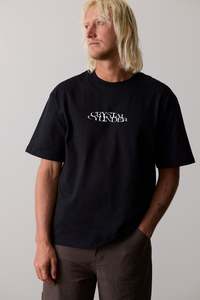 Crystal Cylinder Merch: Mens Soft Core Tee - Washed Black