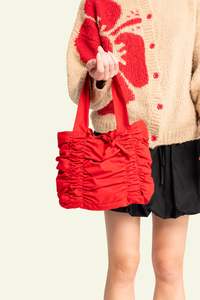 Em On Holiday: Ruffle Bag - Red